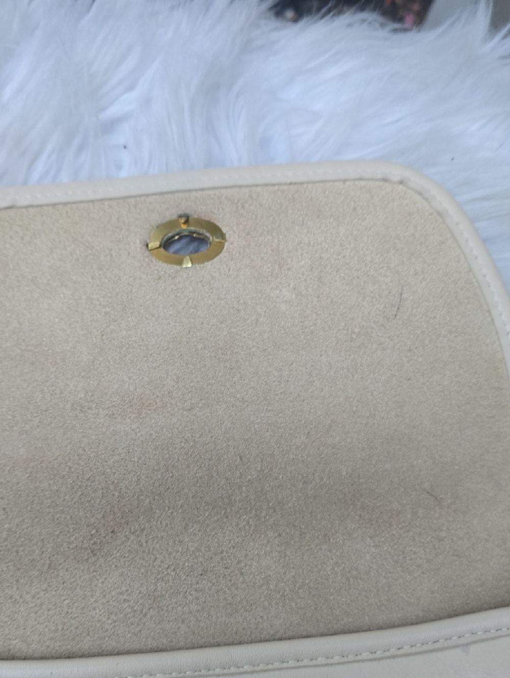 Vintage Coach 1995 Bag Bone Leather Turnlock Crossbody - Picture 10 of 13